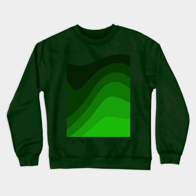 green wave Crewneck Sweatshirt by pholange